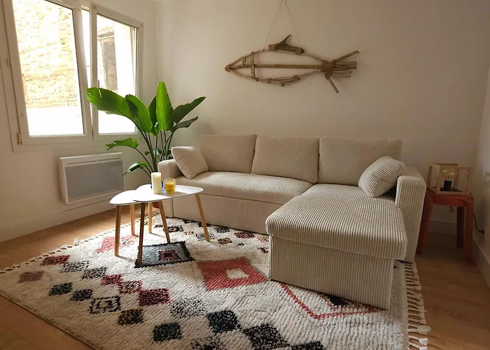 Apartment T2 Au Calme, Proche Mer, Ideal Couple Ou Teletravail *